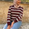 Foulard long bois de rose en viscose | Niyya Paris