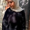 Tunique longue noire oversize | Niyya Paris