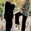 Tunique longue noire oversize | Niyya Paris