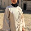 Foulard long noir en viscose | Niyya Paris