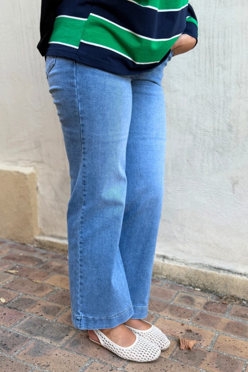 Jean wide leg bleu clair | Niyya Paris