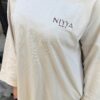 Tunique oversize beige en coton Niyya