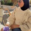 Foulard long noir en viscose | Niyya Paris