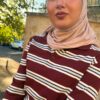Foulard long bois de rose en viscose | Niyya Paris