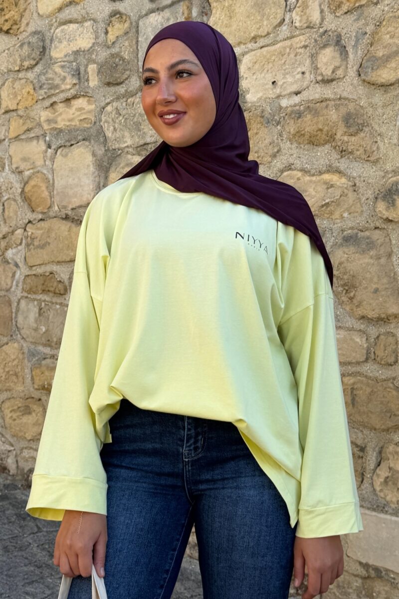 Tunique oversize jaune Niyya
