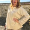 Tunique oversize beige en coton Niyya