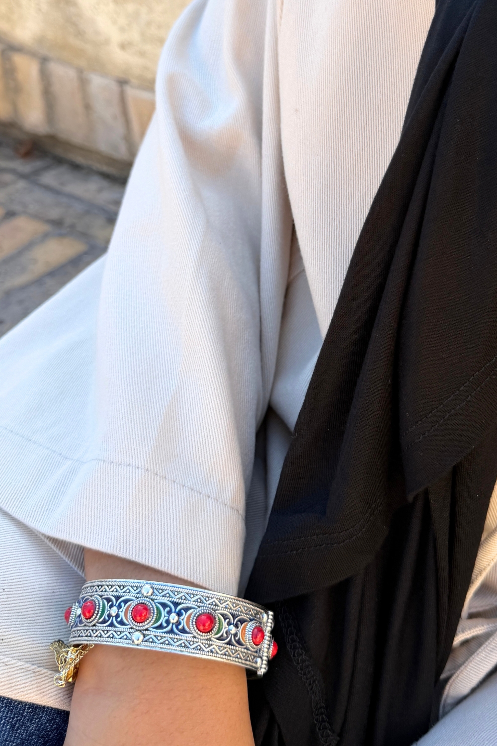 Bracelet kabyle argenté | Niyya Paris