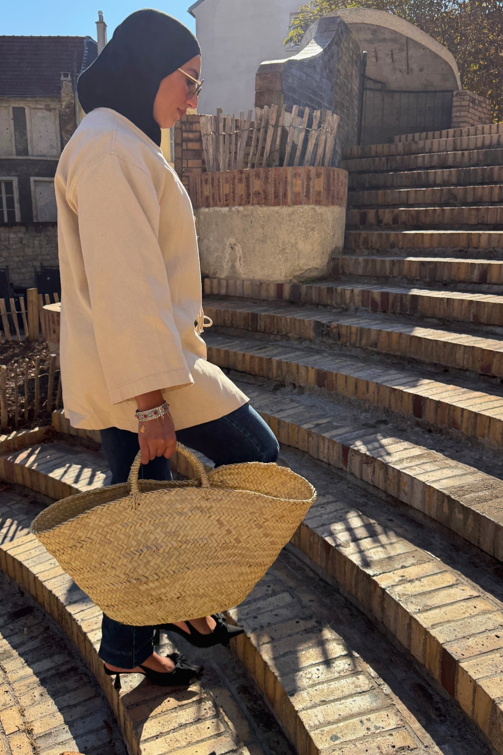 Couffin artisanal beige | Niyya Paris