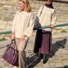 Pantalon cargo satiné beige taupe Niyya