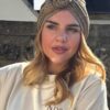 Turban à noeud crêpe léopard beige doré