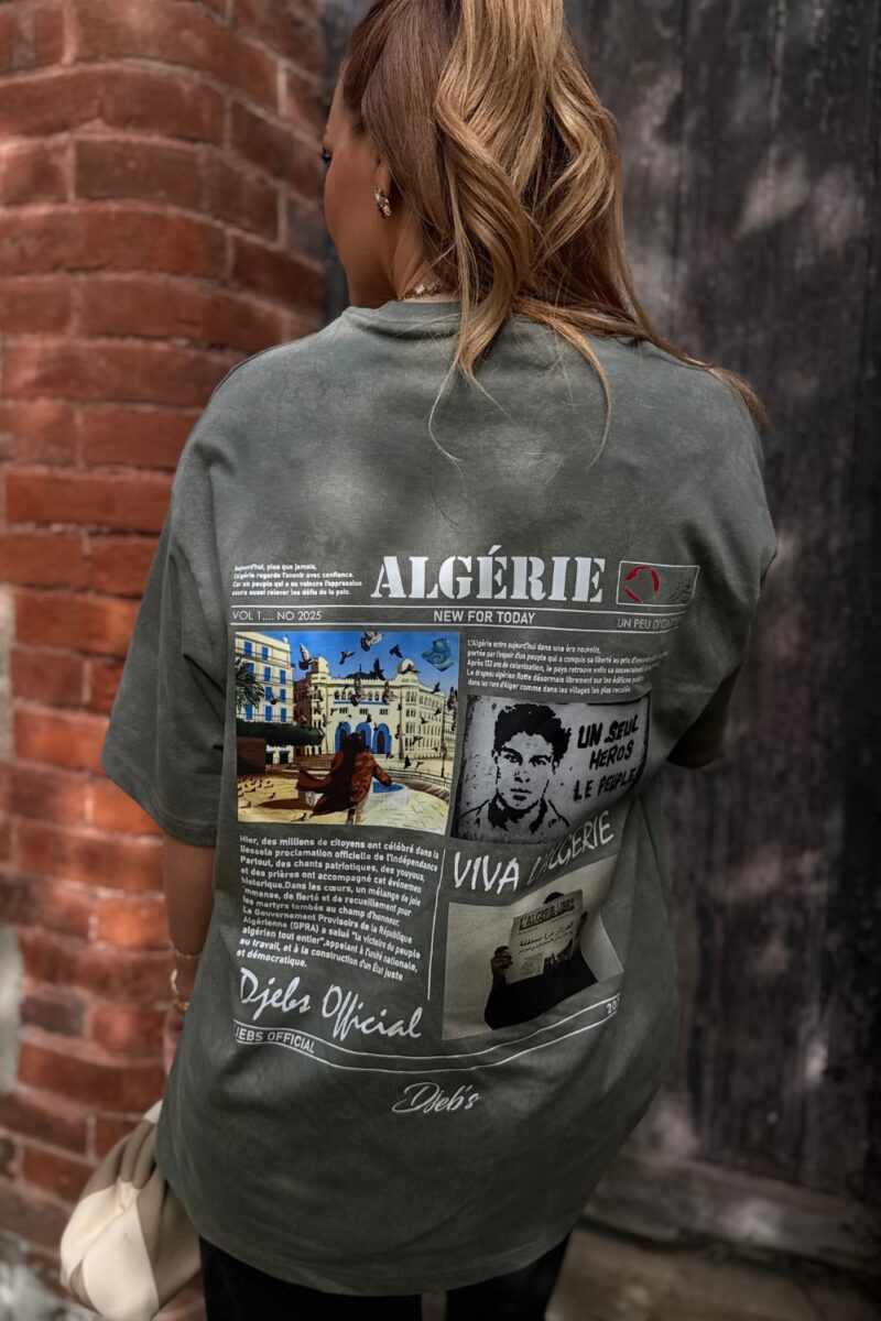 T-shirt Algéria kaki mixte | Niyya Paris