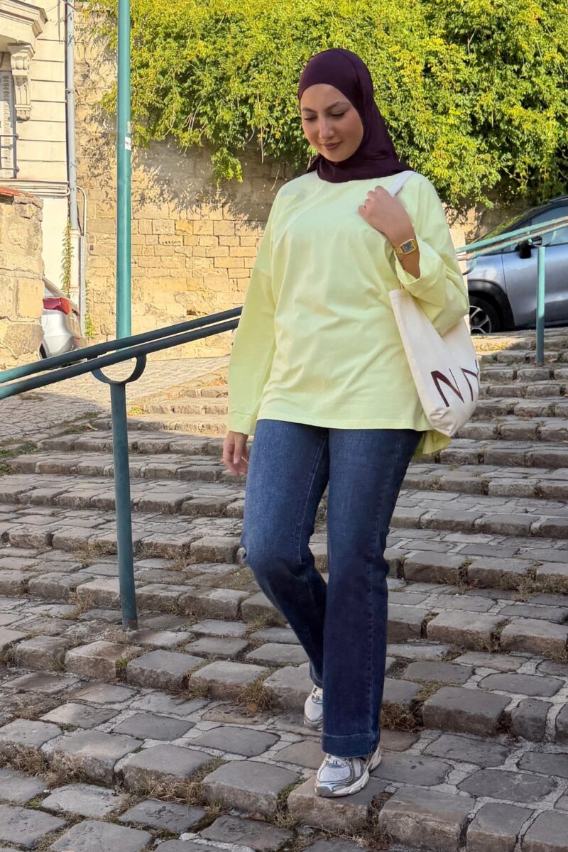 Tunique oversize jaune Niyya